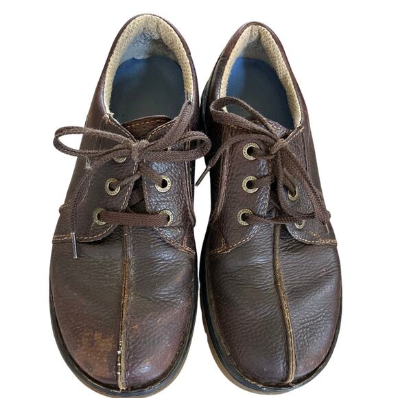 Doc Marten Ripley Brown Leather Chunky Sole Lace Up Comfort Oxfords - Picture 1 of 8